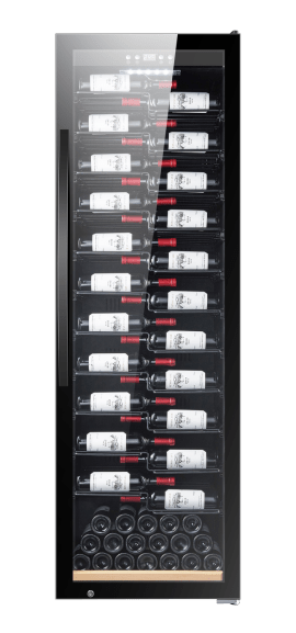 vapaasti-seisova-viinikaappi-wineexpert-192-fullglass-black-label-view