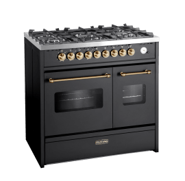 cuore-piano-de-cuisson-a-gaz-90-cm-2-fours-noir-laiton-brosse