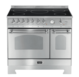 piano-de-cuisson-dolce-vita-90-cm-2-fours-acier-inoxydable-chrome-induction