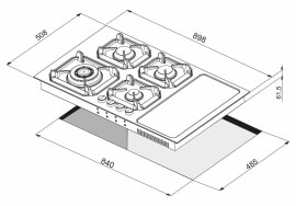 outlet-nettuno-gas-och-induktionshall-90-cm-mattsvart