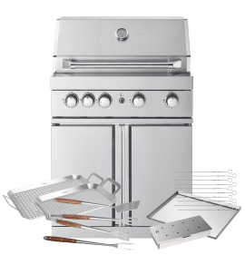 stainless-collection-fristaende-gasolgrill-med-4-brannare-och-infravarme-inkl-tillbehorspaket