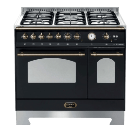 dolce-vita-gasherd-90-cm-2-backofen-schwarz-bronze