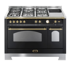 dolce-vita-gasherd-mit-keramikkochfeld-120-cm-2-backofen-schwarz-messing