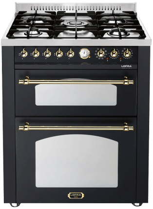 piano-de-cuisson-dolce-vita-70-cm-2-fours-noir-laiton-gaz