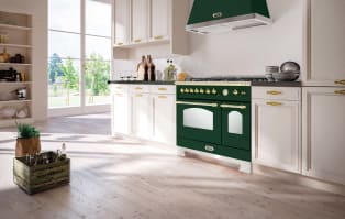 dolce-vita-gasskomfyr-90-cm-2-ovner-gronn-messing