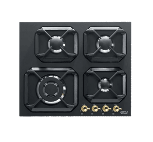 table-de-cuisson-gaz-dolce-vita-60-cm-noir