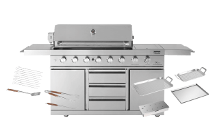 stainless-collection-barbecue-a-gaz-independant-avec-6-bruleurs-et-powersear-zone-infrarouge-incl-kit-d-accessoires
