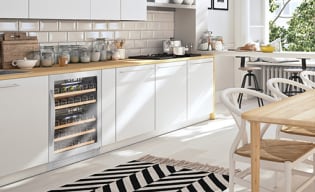 Dual zone wine fridge