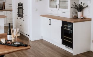 Under-counter wine fridge