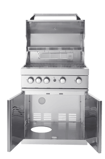 Stainless Collection - Fristående Gasolgrill med 4 effektiva brännare och infravärme 