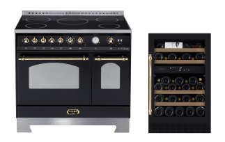 Lofra 90 cm induction + cave à vin encastrable mQuvée – WineCave 700 50D