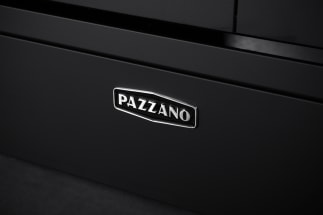Pazzano - Cuore - Piano de cuisson à gaz 90 cm (2 fours) (Noir/Acier brossé)
