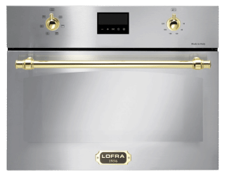 Lofra - Dolce Vita 60 cm Four/Micro-ondes combiné (Inox/Laiton) 