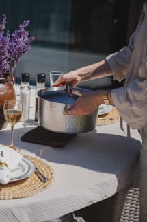 Casserole avec couvercle 24 cm / 5,65 litres - Inox