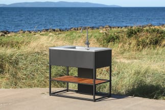 Fritstående modul med vask 