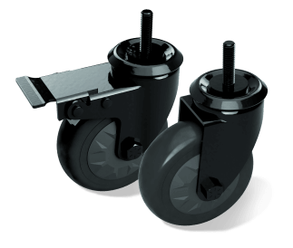 Caster Kit - Hjul til rammekonstruktion (2 stk.)
