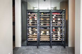 Vinkøleskab til indbygning - WineCave 187 Anthracite Black Label-view 