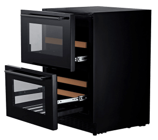 Sisäänrakennettava viinikaappi – WineCave 60DD Fullglass Black 