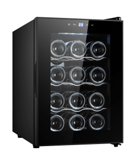 Vapaasti seisova viinikaappi – Tundra Collection 12 Black