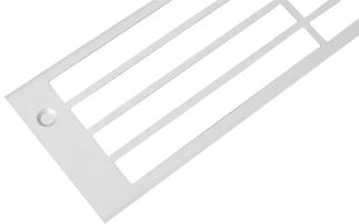 Tuuletusritilä - alumiinia (250 x 80 mm)