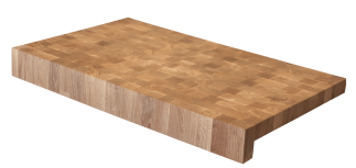 Skjærebrett Eik - Endetre (80 x 45 cm)