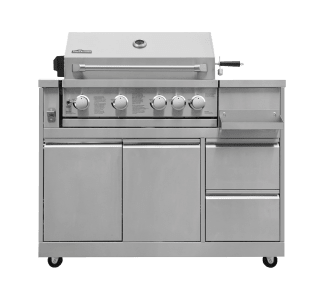 Inox Range - Free-standing gas grill with 4 burners and infrared system