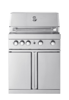 Stainless Collection - Barbecue à gaz indépendant avec 4 puissants brûleurs et diffuseur infrarouge