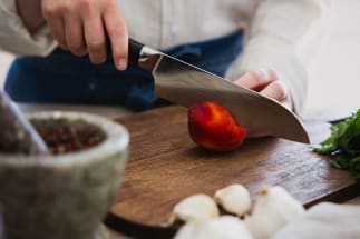 Pepper - Damascus Vg10 Steel Santoku Knife (67 layers) - Pakkawood Handle