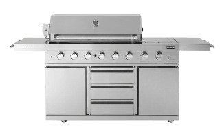 Stainless Collection - Fritstående Gasgrill med 6 brændere og infrarød PowerSear Zone