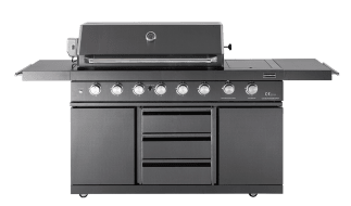 Black Collection - Fritstående Gasgrill med 6 brændere og infrarød PowerSear Zone