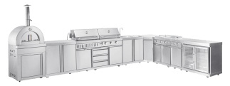 Stainless Collection - Frittstående utekjøkken - Washington (Rustfri)