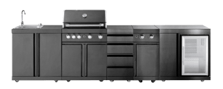Black Collection – Fritstående udekøkken – Michigan