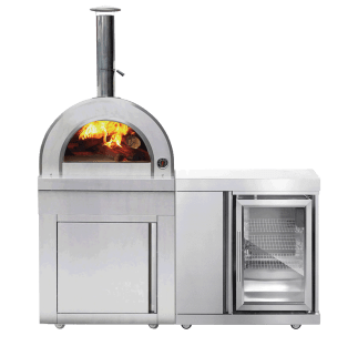 Stainless Collection - Fritstående udekøkken - Baltimore (Rustfri)