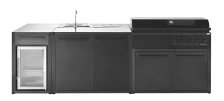 Myoutdoorkitchen - Nordic Line - Fristående utekök - Copenhagen (Svart) 