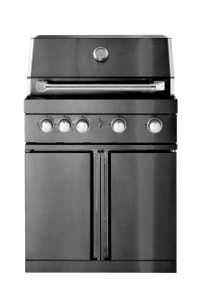 Black Collection - Frittstående gassgrill med 4 effektive brennere og infravarme