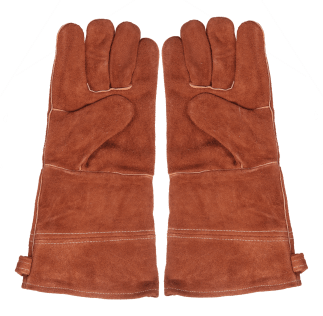 Leather barbecue gloves - One size