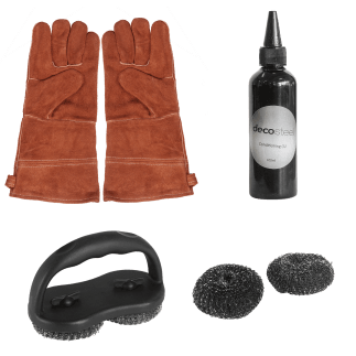 Grill accessories cleaning kit "Clean Black" - Black outdoor kitchens