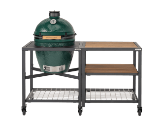 Kamado grill / Keramisk grill med arbejdsbænk og opbevaringshylder - Large