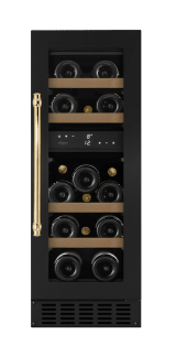 Sisäänrakennettava viinikaappi – WineCave 700 30D Anthracite Black - Messinkikahva