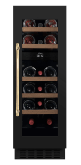 Unterbau-Weinkühlschrank - WineCave 780 30D Anthracite Black - Messinggriff 