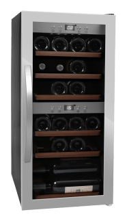 Vapaasti seisova viinikaappi – WineExpert 24 Stainless 