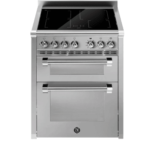 Ascot - Combi-Steam - Induktionsspis 70 cm (2 ugnar) (Rostfri/Krom)
