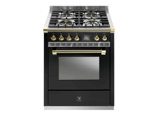 Ascot - Combi-steam - Gasspis 70 cm (1 ugn) (Nero/Brass)