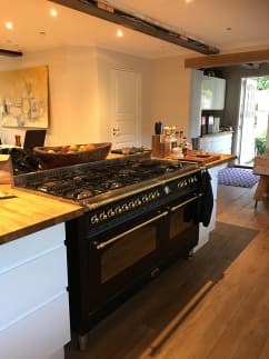 Dolce Vita - Gasspis 150 cm (2 ugnar) (Svart/Mässing) 