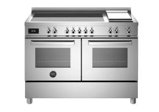 Professional - Induktionsspis med stekhäll 120 cm (2 ugnar) (Rostfri)