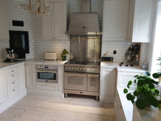 Dolce Vita - Induktionsspis 90 cm (2 ugnar) (Rostfri/Mässing) 