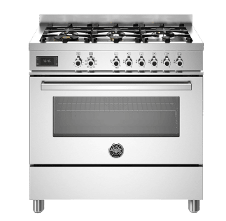 Professional - Gasspis 90 cm (1 ugn) (Rostfri) 