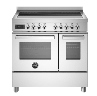 Professional - Induktionsspis 90 cm (2 ugnar) (Rostfri) 