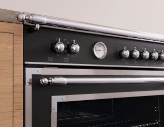 Heritage - Gasspis 90 cm (2 ugnar) (Svart)