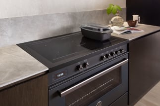 Professional - Induktionsspis 90 cm (2 ugnar) (Carbonio) 